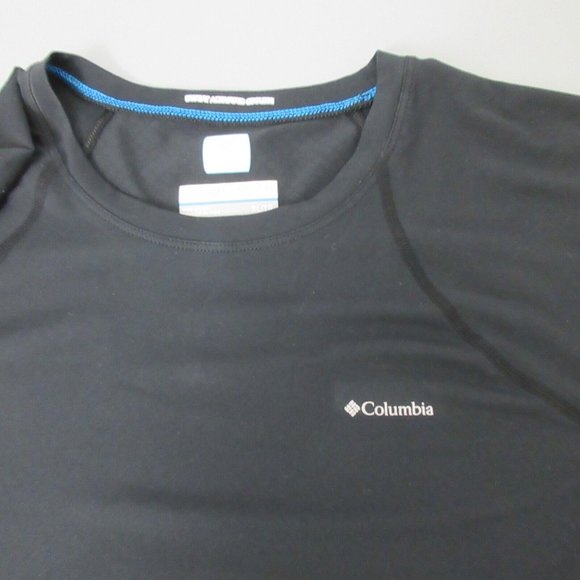 Columbia Activewear T-Shirt Top XL Omni Freeze Zero Crewneck Short Sleeve Black - Picture 9 of 9